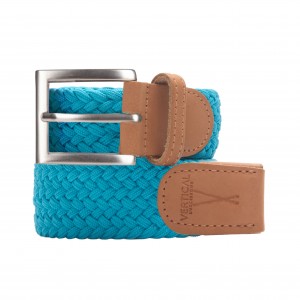Ceinture tressée Turquoise H/F