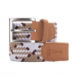 Ceinture tressée Noir beige...
