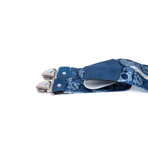 Blue wide suspenders Les...