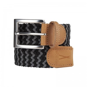 Gray gray braided belt