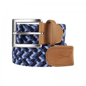 Blue blue blue braided belt