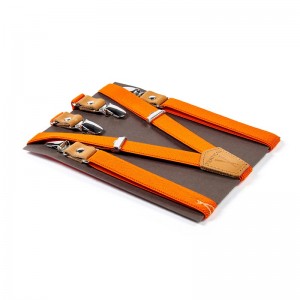 Orange thin suspenders Les...