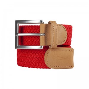 Red braided belt