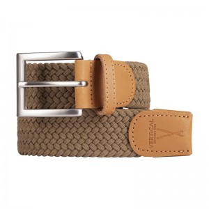 Hazelnut braided belt