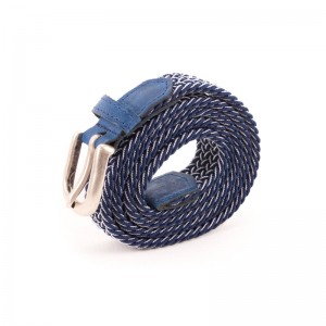 Thin braided belt dark blue...