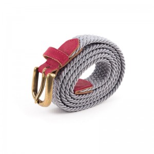 Thin braided belt grey...