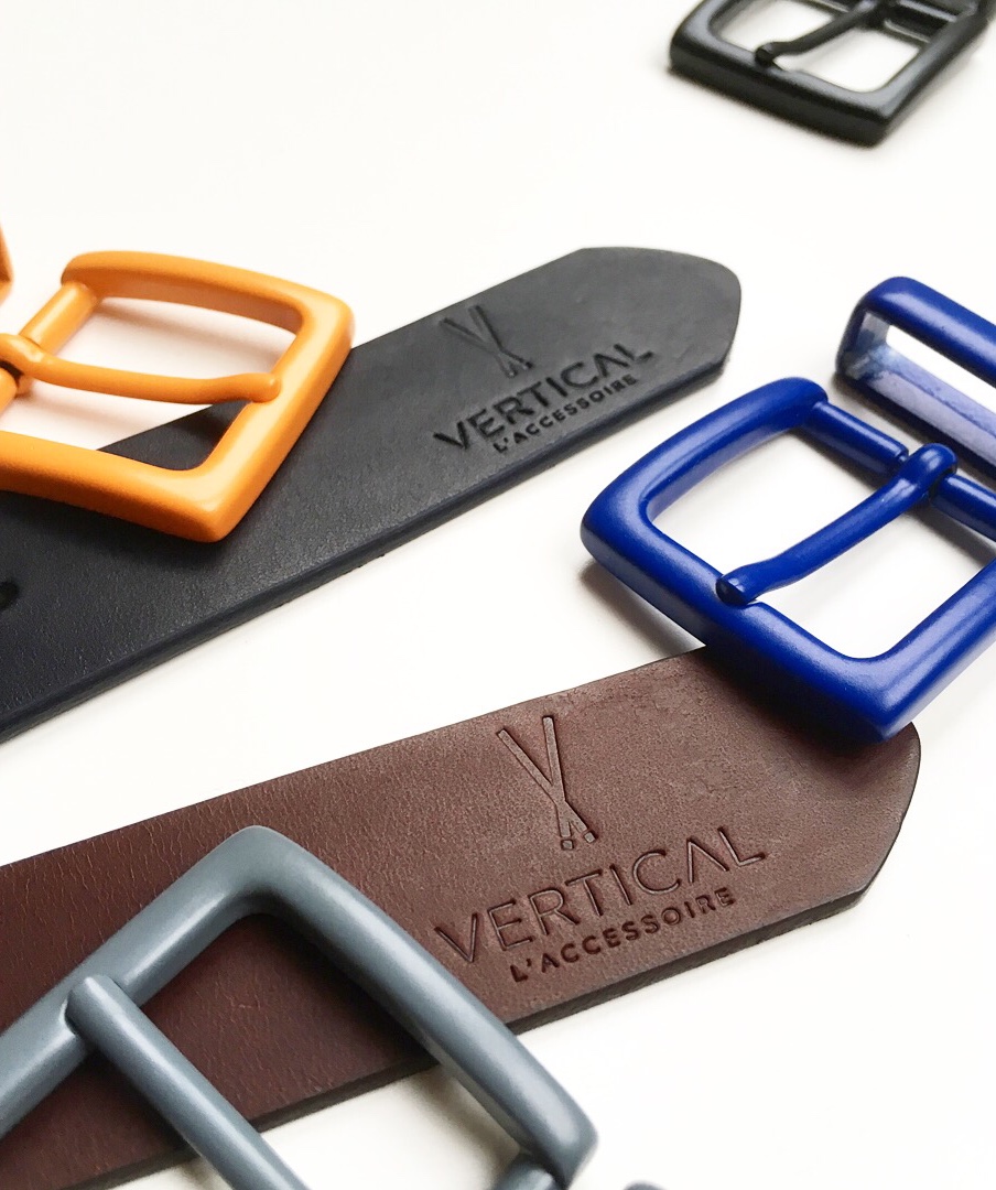 Vertical L'Accessoire ceinture en cuir à boucle interchangeable